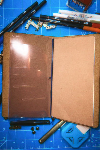 Traveler’s Style Leather Journal Cover - Brown - Standard Size