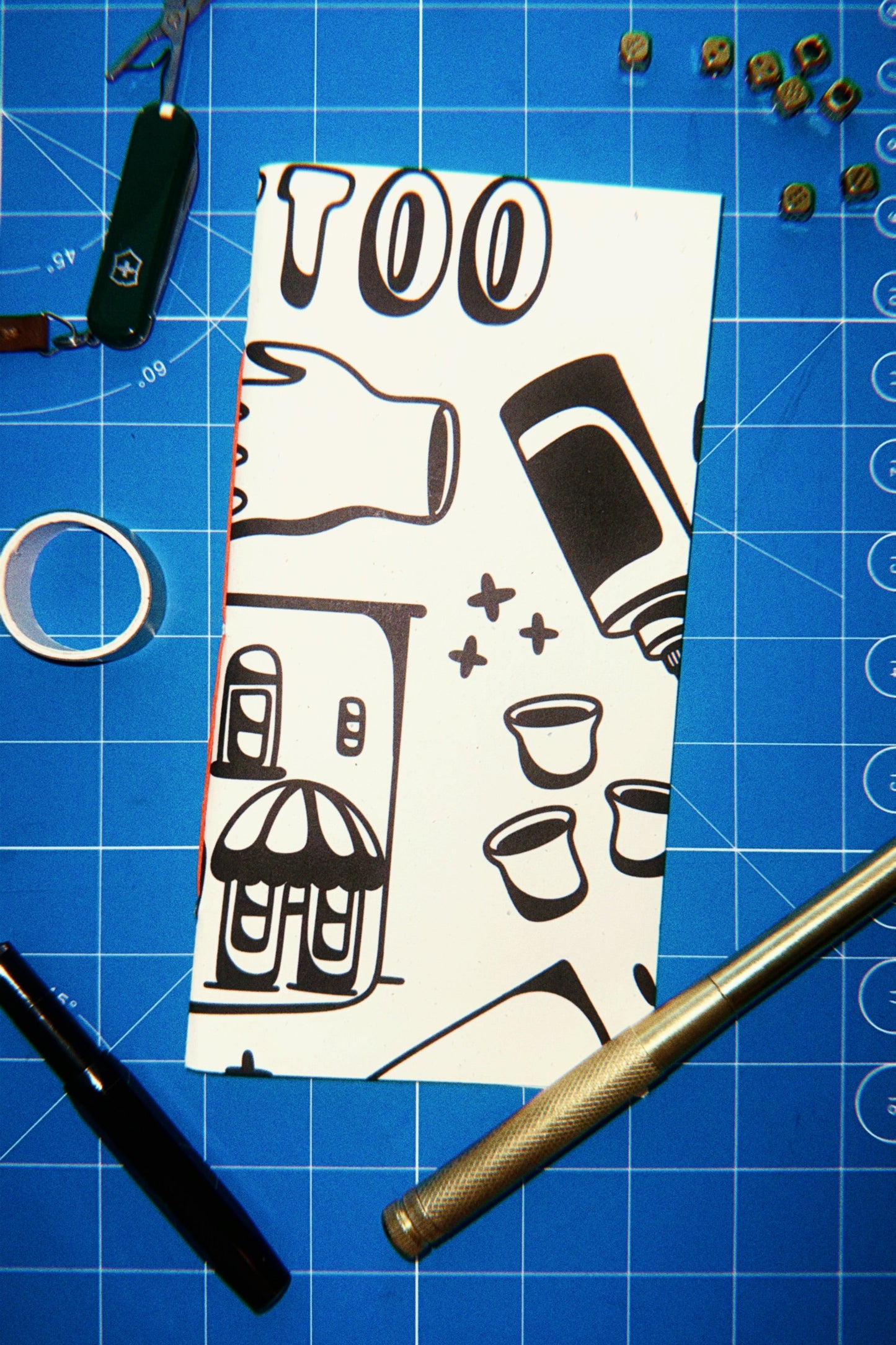 Standard Size Blank Notebook Insert - Tattoo Shop