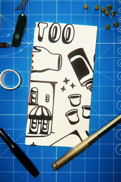 Standard Size Blank Notebook Insert - Tattoo Shop