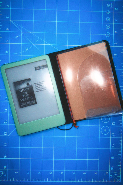 Traveler’s Style Leather Journal Cover - Black - A6 Size