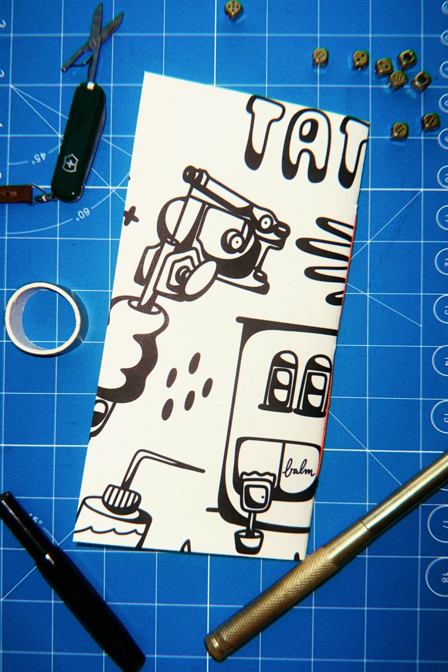 Standard Size Blank Notebook Insert - Tattoo Shop