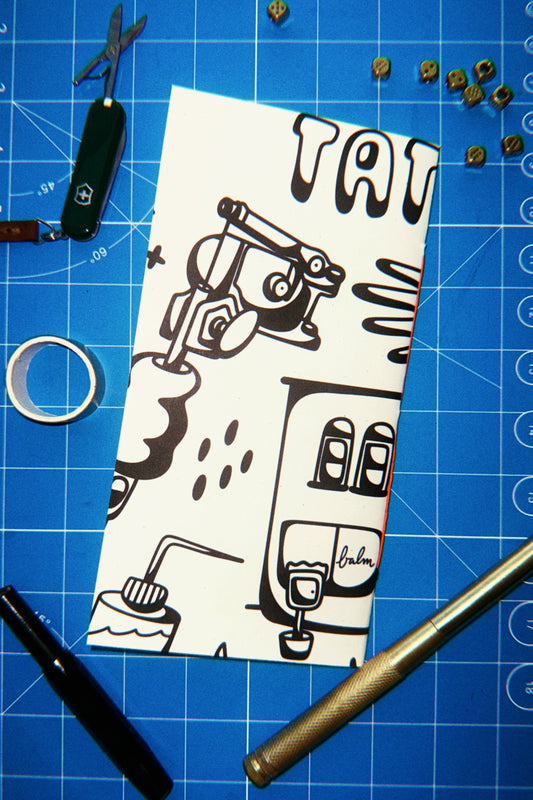 Standard Size Blank Notebook Insert - Tattoo Shop