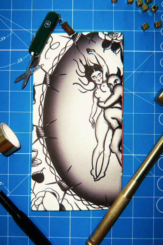 Standard Size Blank Notebook Insert - Woman and Demon